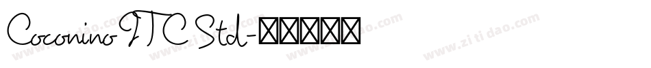 Coconino ITC Std字体转换